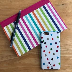 iPhone 6/6s case Kate Spade polka dot blue